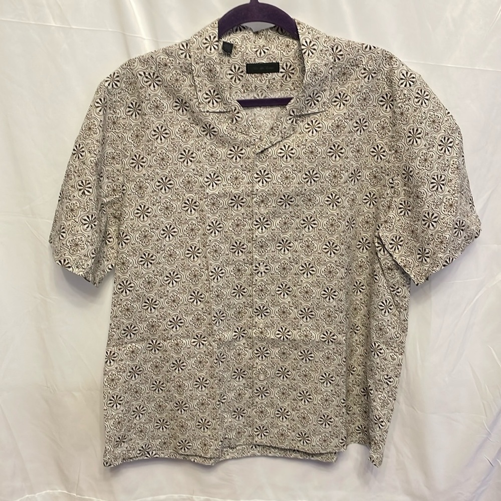 Saks‎ Fifth Avenue Short Sleeve Button Down Shirt